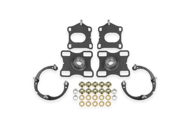 BMR Suspension 11-14 Ford Mustang Caster/Camber Plates - Black Hammertone BMR Suspension Shock Mounts & Camber Plates