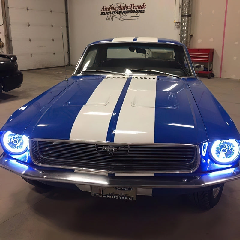 Oracle Pre-Installed Lights 7 IN. Sealed Beam - White Halo ORACLE Lighting Headlights