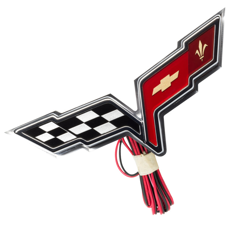 Oracle Chevrolet Corvette C6 Illuminated Emblem - Red ORACLE Lighting Light Accessories and Wiring