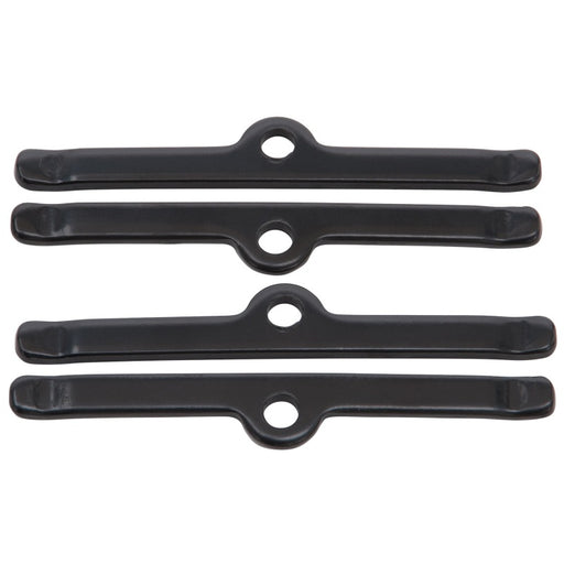 Edelbrock Vc Hold Down Tab Kit SBC 5In Long Steel Black Set of 4 Edelbrock Valve Covers