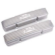 Edelbrock Valve Cover Classic Series Chevrolet 1959-1986 262-400 CI V8 w/ o Breather Holes Satin Edelbrock Valve Covers