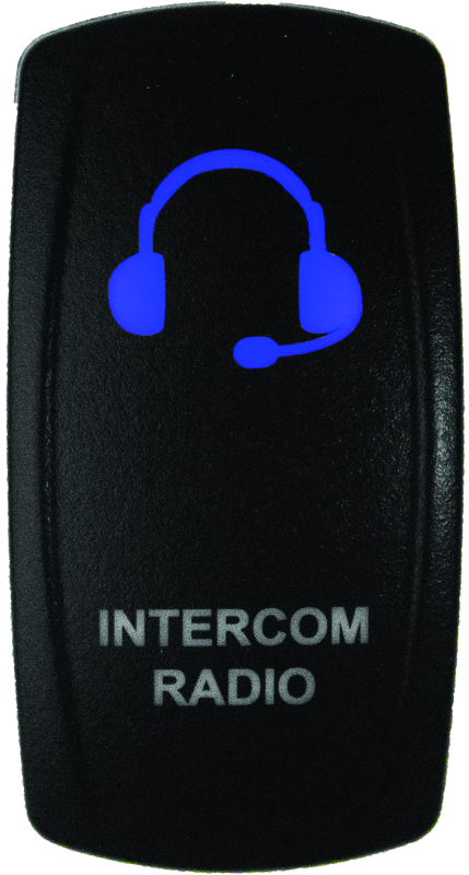 DragonFire Racing Lighted Switch Int/Rad On/Off Blue Led DragonFire Racing Relays