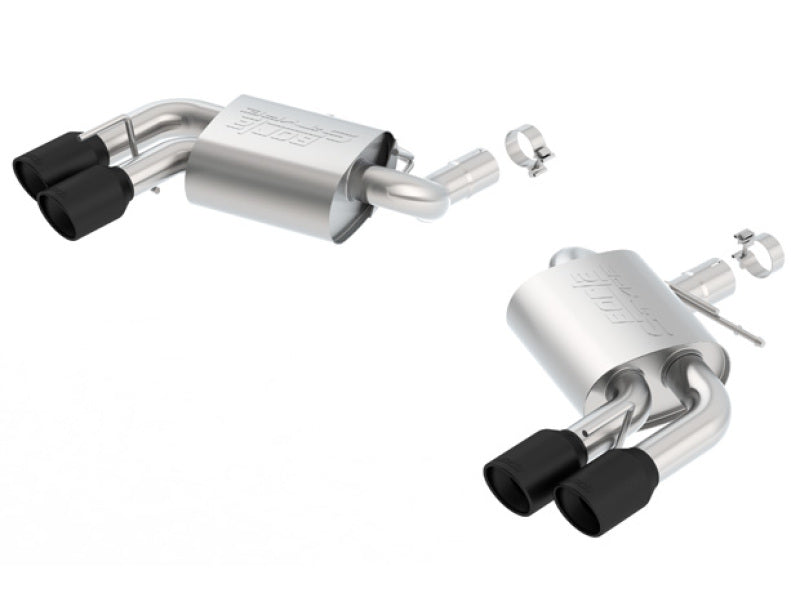 Borla 2016-2017 Chevrolet Camaro SS AT/MT S-Type Rear Section Exhaust w/o Dual Mode Ceramic Black Borla Axle Back