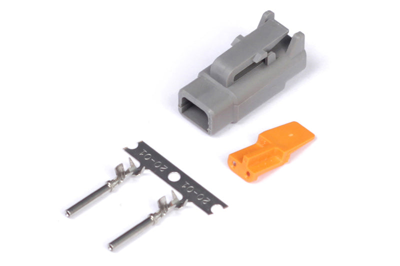 Haltech Male Deutsch DTM-2 Connector 7.5 Amp Plug & Pins Haltech Wiring Connectors