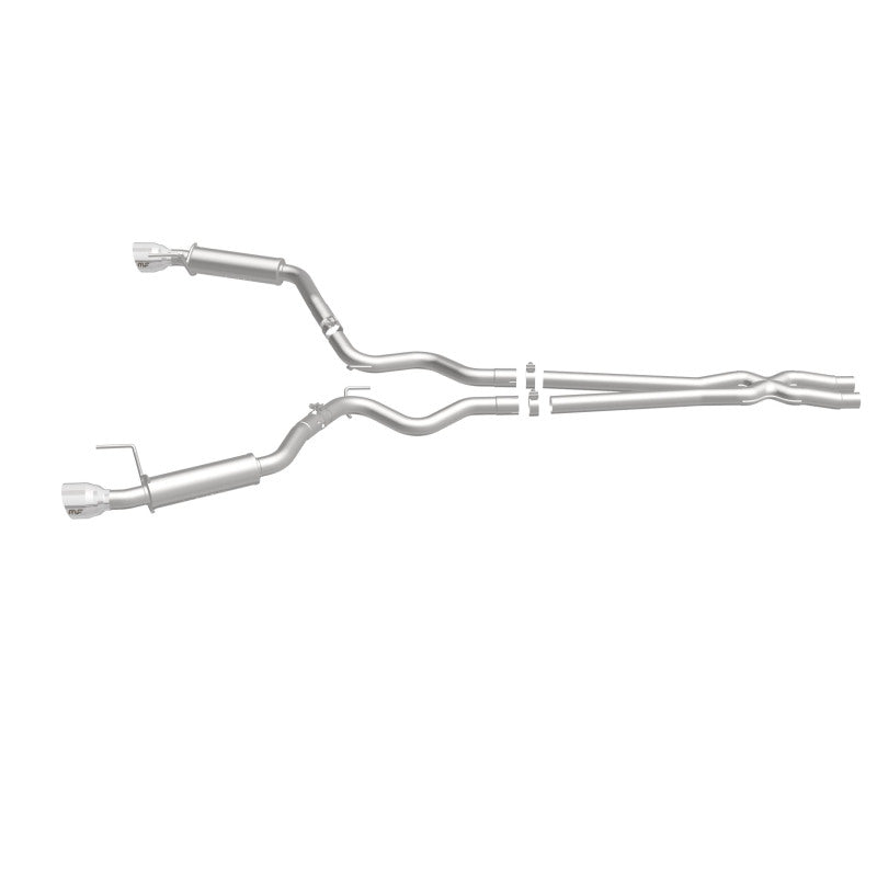 MagnaFlow Cat Back, SS, 2.5in, Competition, Dual Split Polished 4.5in Tips 2015 Ford Mustang V6 3.7L Magnaflow Catback
