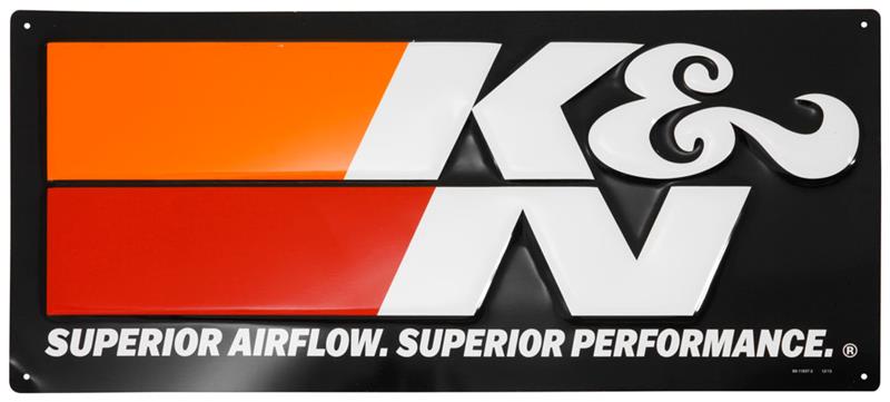 K&N Embossed Metal Sign 9in H x 20in W K&N Engineering Bags - Backpacks