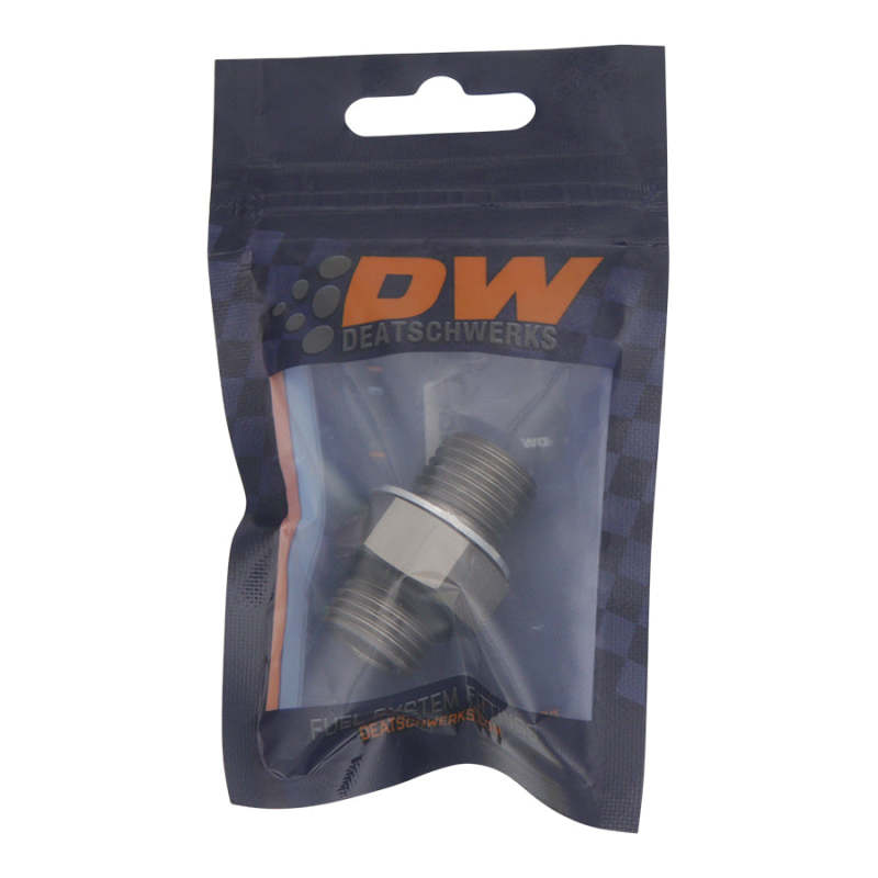 DeatschWerks 6AN ORB Male To 14 X 1.5 Metric Male (Incl O-Ring and Crush Washer) DeatschWerks Fittings