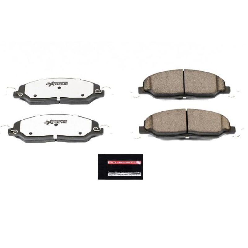 Power Stop 05-10 Ford Mustang Front Z26 Extreme Street Brake Pads w/Hardware PowerStop Brake Pads - Performance