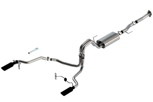 Borla F-150 2021 5.0L 2dr RC SB (122.8 WB) XL/XLT 3/2.25 SRE Cat-Back S-Type Black Chrome Tips Borla Catback