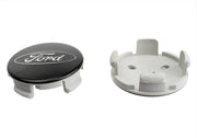 Ford Racing Car Black and Chrome Wheel Cap Ford Racing Wheel Center Caps