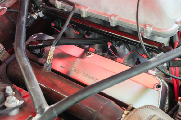 Sniper Valve Cover - Fabricated Aluminum - Ford Small Block - Natural Anodized 890012 HOLLEY Autoparts