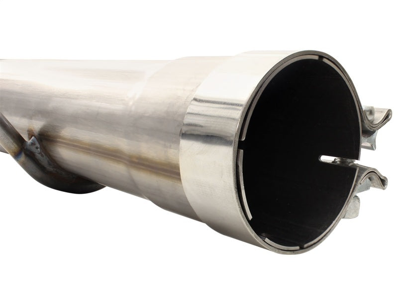 aFe MACHForce XP Exhaust 3in-3.5in SS Single Side Ext CB w/ Polish Tip 99-04 Ford F-250 V8 5.4L/6.8L aFe Catback