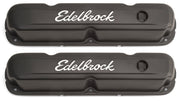 Edelbrock Valve Cover Signature Series Chrysler 1965-1991 318-340-360 CI V8 Black Edelbrock Valve Covers