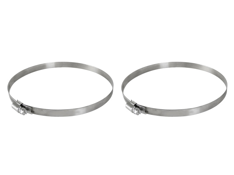 aFe Magnum FORCE Worm Gear Hose Clamps - 4-1/8in to 7in ID (Pair) aFe Air Intake Components