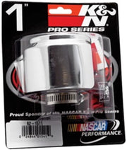 K&N 1in Flange ID x 3in OD x 2.5in Height Clamp On Crankcase Vent Filter K&N Engineering Air Filters - Universal Fit