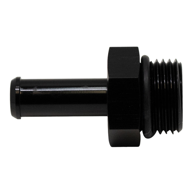 DeatschWerks 8AN ORB Male to 3/8in Male Barb Fitting (Incl O-Ring) - Anodized Matte Black DeatschWerks Fittings