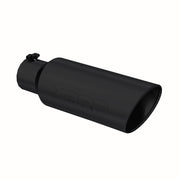 MBRP Universal Tip 6in OD Rolled End 4in Inlet 18in L Black Coated Exhaust Tip MBRP Tips