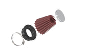 K&N Universal Chrome Filter 2 1/8 inch FLG / 3 inch Bottom / 2 inch Top / 3 inch Height K&N Engineering Air Filters - Universal Fit