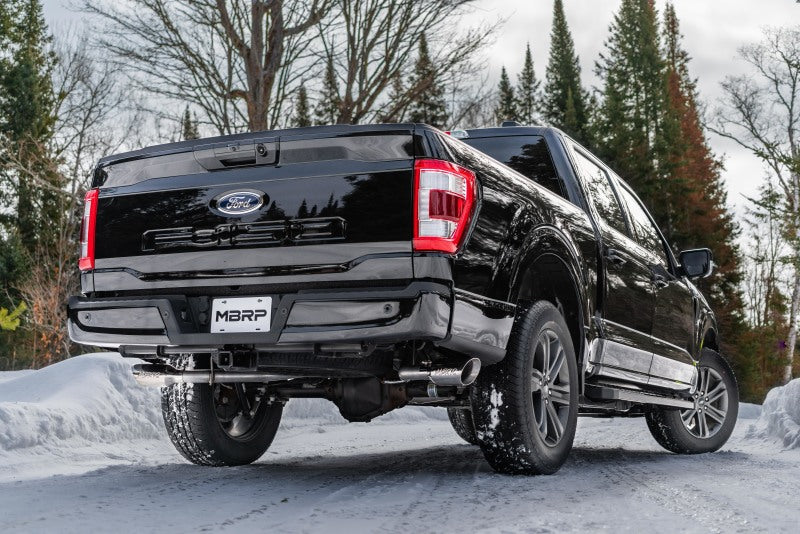MBRP 2021+ Ford F-150 5.0L/3.5L/ 2.7L Ecoboost 3in Cat Back 2.5in Dual Split Exit T409 Exhaust MBRP Catback