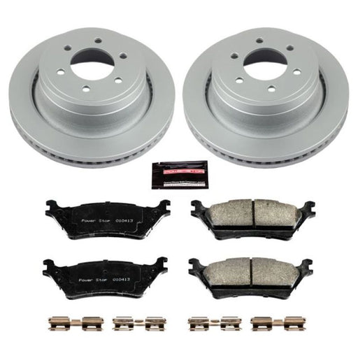 Power Stop 12-18 Ford F-150 Rear Z17 Evolution Geomet Coated Brake Kit PowerStop Brake Kits - Performance Blank