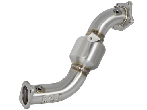 aFe Twisted Steel Down-Pipe Catted 13-16 Cadillac ATS L4-2.0L (t) aFe Downpipes