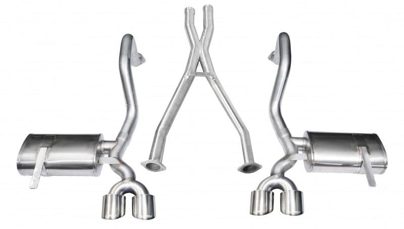 Corsa 1997-2004 Chevrolet Corvette C5 Z06 5.7L V8 Polished Xtreme Cat-Back + XO Exhaust CORSA Performance Catback