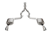 Corsa 24+ Ford MustangGT Sport Cat-Back Exhaust System 3.0in Dual Rear Exit w/4.5in Pro Series Tips CORSA Performance Catback