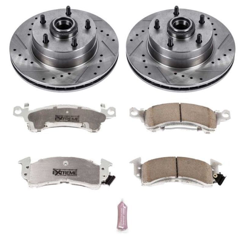 Power Stop 73-74 Buick Apollo Front Z26 Street Warrior Brake Kit PowerStop Brake Kits - Performance D&S