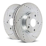 Power Stop 04-11 Ford F-150 Rear Evolution Drilled & Slotted Rotors - Pair PowerStop Brake Rotors - Slot & Drilled
