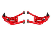 BMR 70-81 Chevrolet Camaro A-Arms Lower Delrin Bushings Std Ball Joint - Red BMR Suspension Control Arms