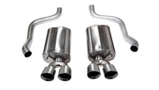 Corsa 2009-2013 Chevrolet Corvette C6 6.2L V8 Polished Sport Axle-Back Exhaust CORSA Performance Axle Back