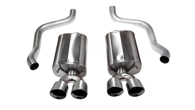 Corsa 2009-2013 Chevrolet Corvette C6 6.2L V8 Polished Sport Axle-Back Exhaust CORSA Performance Axle Back