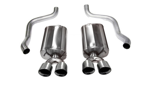 Corsa 2009-2013 Chevrolet Corvette C6 6.2L V8 Polished Sport Axle-Back Exhaust CORSA Performance Axle Back