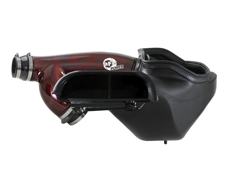 aFe 17-24 Ford F-150 Track Series Red Kevlar Carbon Fiber C/A Intake System w/Black Pro 5R Filter aFe Cold Air Intakes