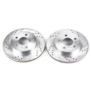 Power Stop 93-97 Chevrolet Camaro Rear Evolution Drilled & Slotted Rotors - Pair PowerStop Brake Rotors - Slot & Drilled