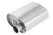 Borla CrateMuffler Ford Coyote 2.5 inch Offset/Offset 12in x 6in x 10.34in S-Type Oval Muffler Borla Muffler