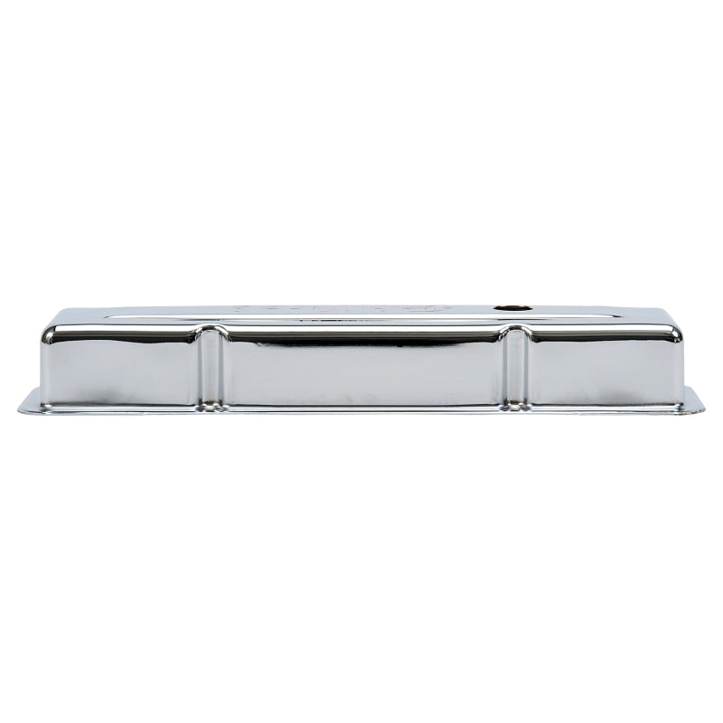 Edelbrock Valve Cover Signature Series Chevrolet 1959-1986 262-400 CI V8 Low Chrome Edelbrock Valve Covers