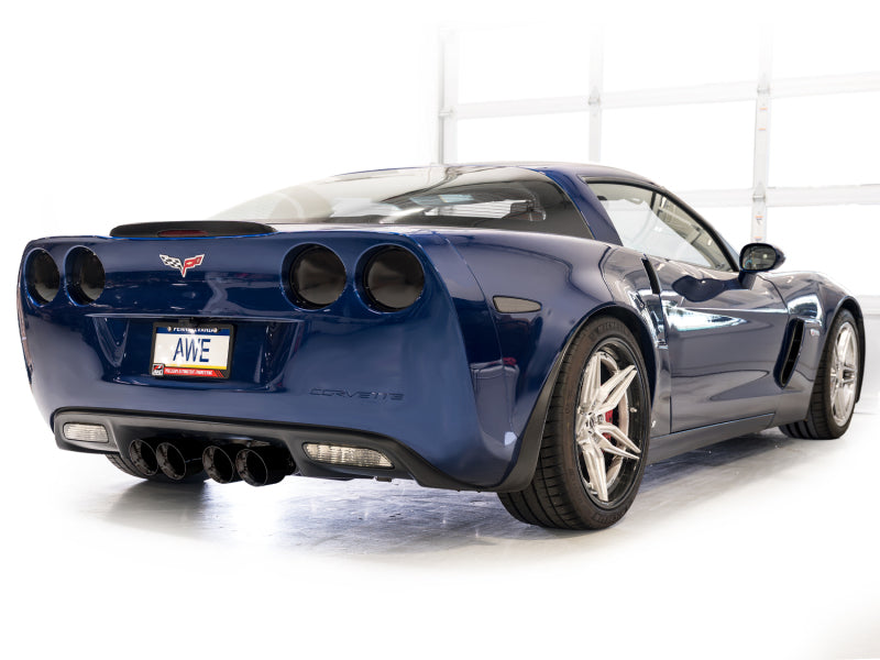 AWE Tuning C6 Chevrolet Corvette Z06/ZR1 Touring Edition Axle-Back Exhaust w/ Diamond Black Tips AWE Tuning Axle Back
