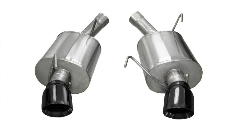 Corsa 2005-2010 Ford Mustang Shelby GT500 5.4L V8 Black Sport Axle-Back Exhaust CORSA Performance Axle Back