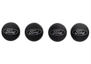 Ford Racing Car Black and Chrome Wheel Cap Ford Racing Wheel Center Caps