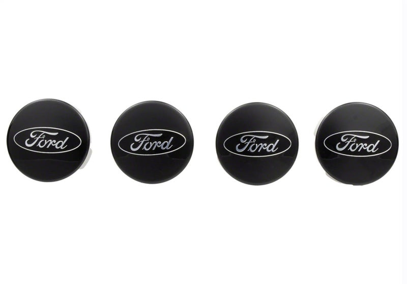 Ford Racing Car Black and Chrome Wheel Cap Ford Racing Wheel Center Caps