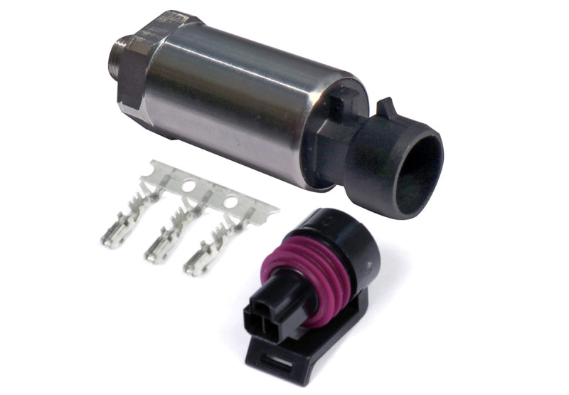 Haltech 250 PSI Motorsport (SS Diaphragm) Fuel/Oil Pressure Sensor 1/8 NPT w/Plug & Pins Haltech Data Acquisition