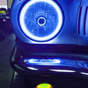 Oracle Pre-Installed Lights 7 IN. Sealed Beam - Blue Halo ORACLE Lighting Headlights