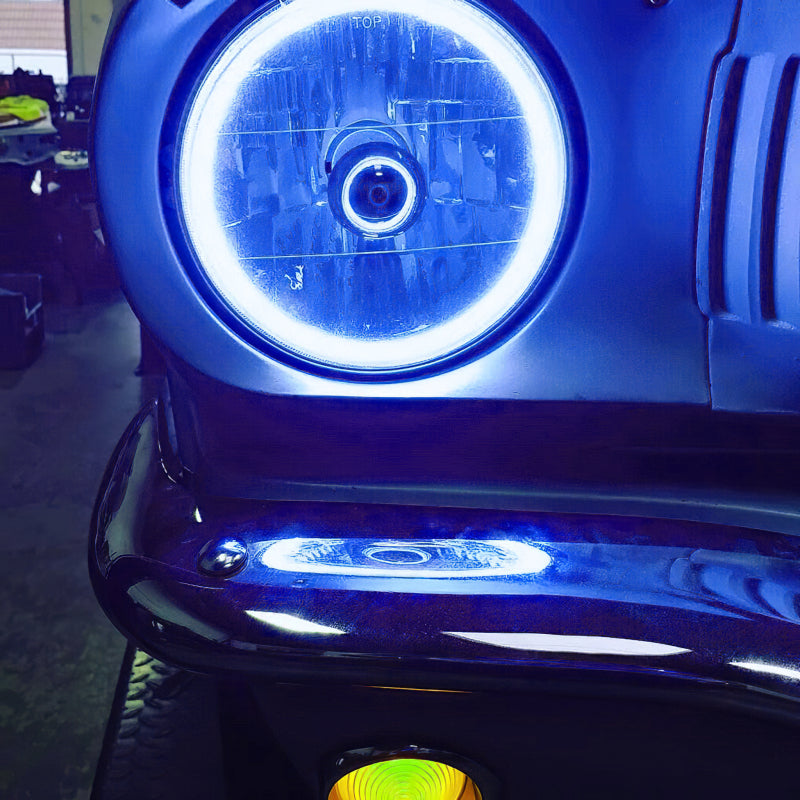 Oracle Pre-Installed Lights 7 IN. Sealed Beam - Blue Halo ORACLE Lighting Headlights