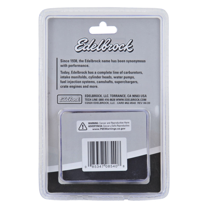 Edelbrock Exhaust Header Bolts 3/8in-16 X 3/4in, Black Oxide W/ Allen Socket Edelbrock Hardware Kits - Other