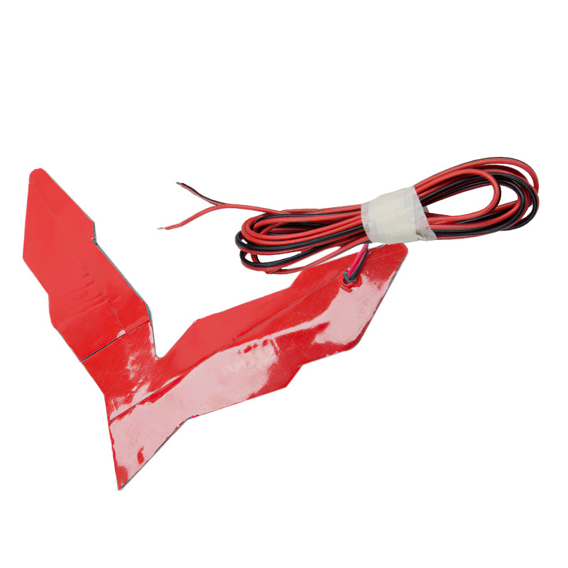 Oracle Corvette C7 Rear Illuminated Emblem - Red ORACLE Lighting Light Accessories and Wiring