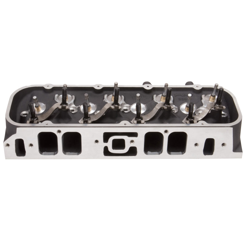 Edelbrock Single Marine BBC Rect Port Head w/ Valves Edelbrock Heads
