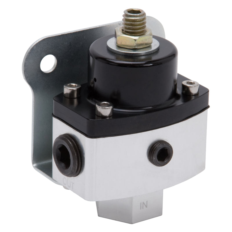 Edelbrock Fuel Pressure Regulator 4-1/2 to 9 PSI Satin Finish Edelbrock Fuel Pressure Regulators