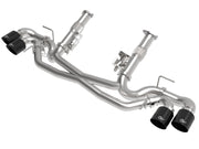 aFe MACH Force-Xp 3in to 2-1/2in 304SS Cat-Back (No Muff.) 2020 Chevy Corvette (C8) 6.2L - Black Tip aFe Catback