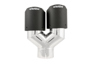 MBRP 3in ID / Dual 4in OD Out Staggered L 9.87in / R 9.37in Dual Wall Carbon Fiber Univ Exhaust Tip MBRP Tips